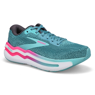 Lds Ghost Max 2 Lace Up Sneaker - Storm Blue/Knockout Pink/Aqua