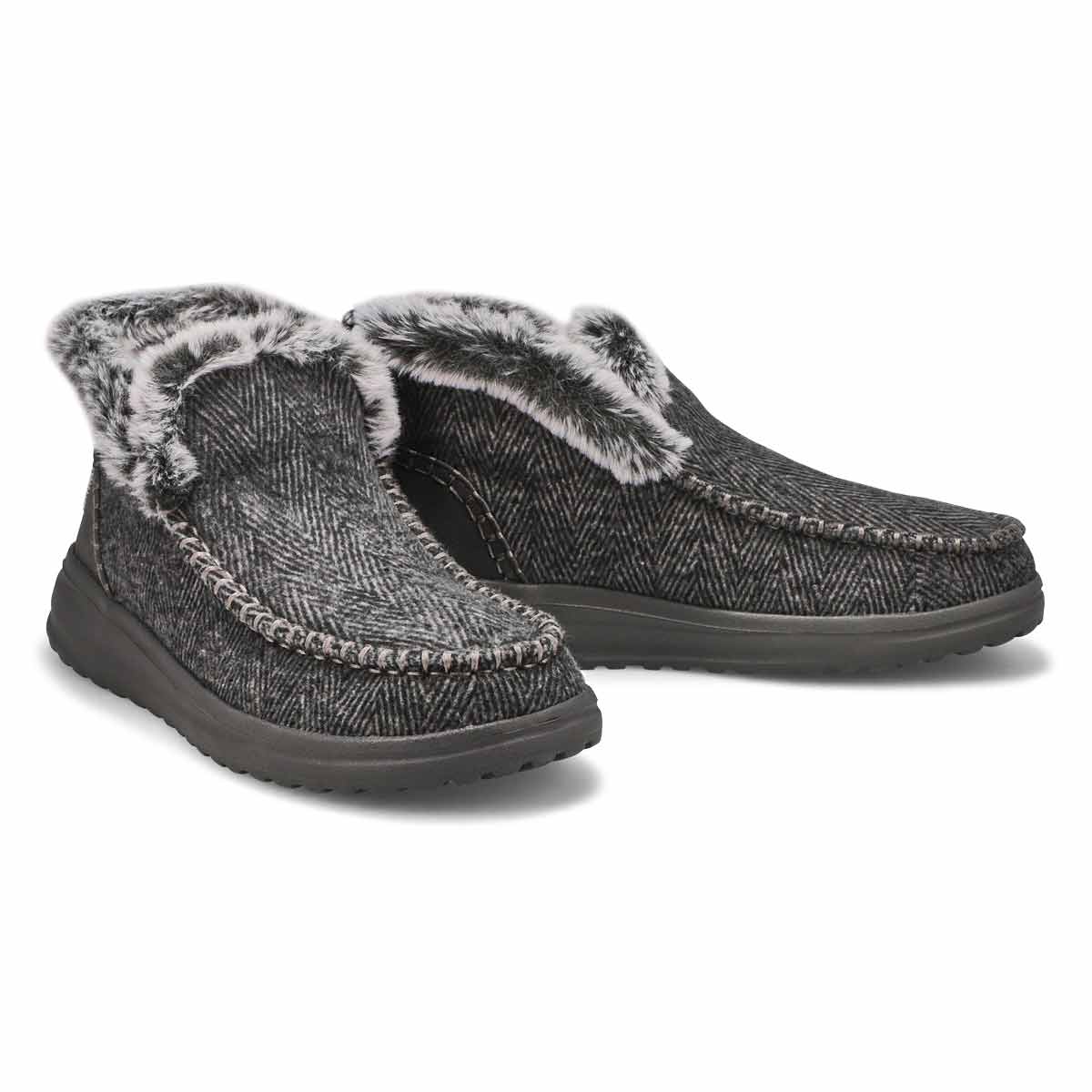 HEYDUDE Women's Denny Slip On Ankle Boot - Bl | SoftMoc.com