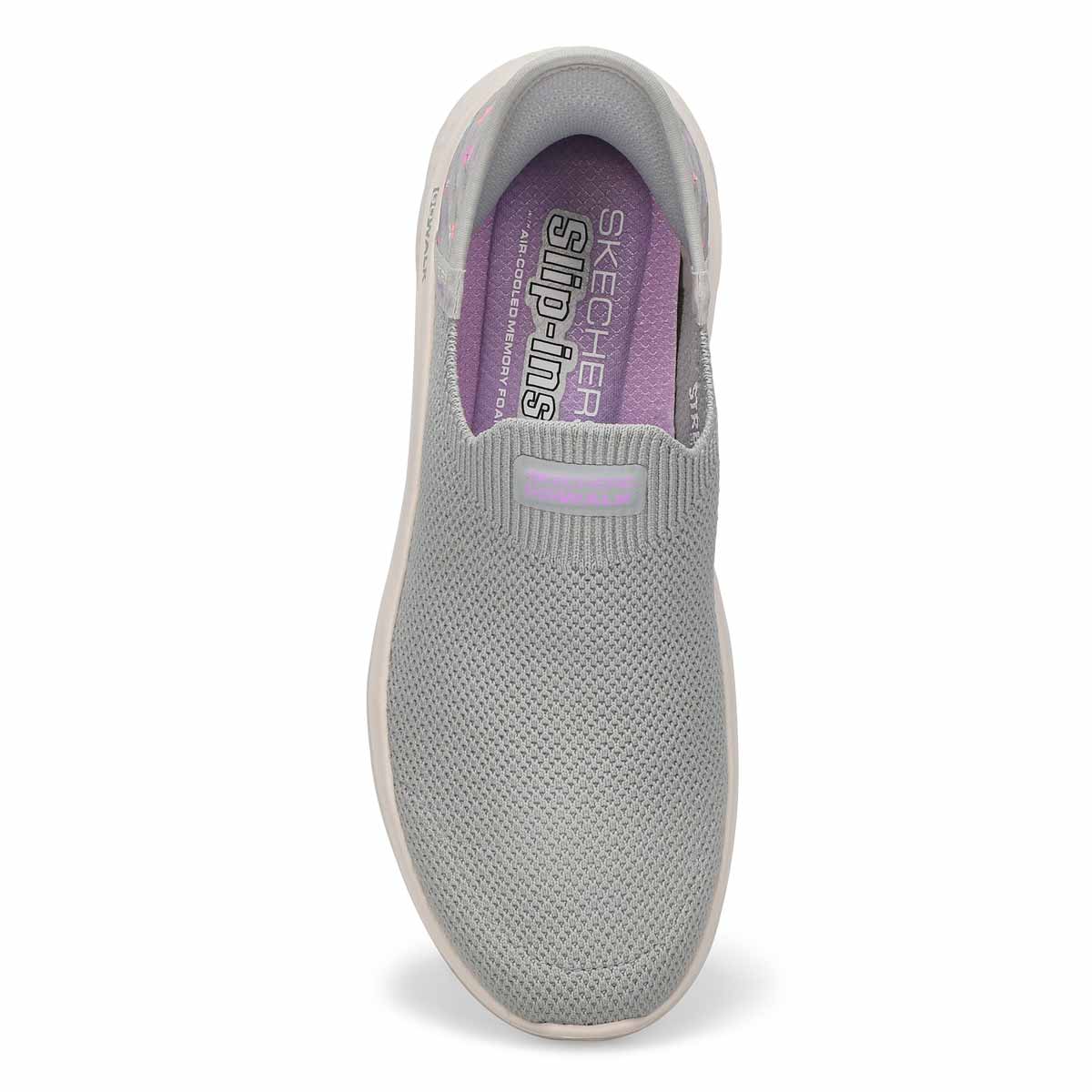 Baskets à enfiler GO WALK FLEX SUNSET ROSE SLIP-INS, gris/lavande, femmes