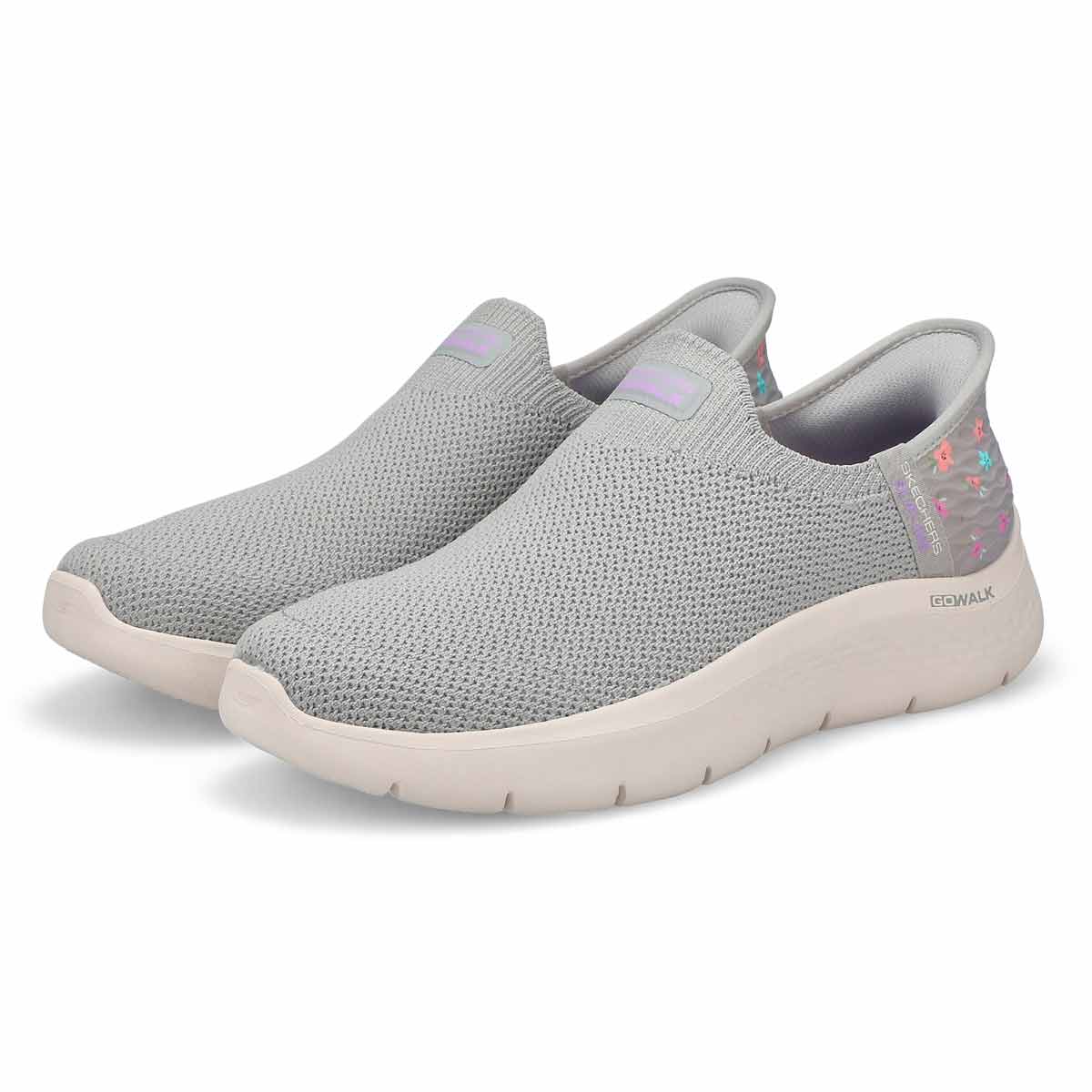 Women's Go Walk Flex Sunset Rose Slip-Ins Sneaker - Grey/Lavender