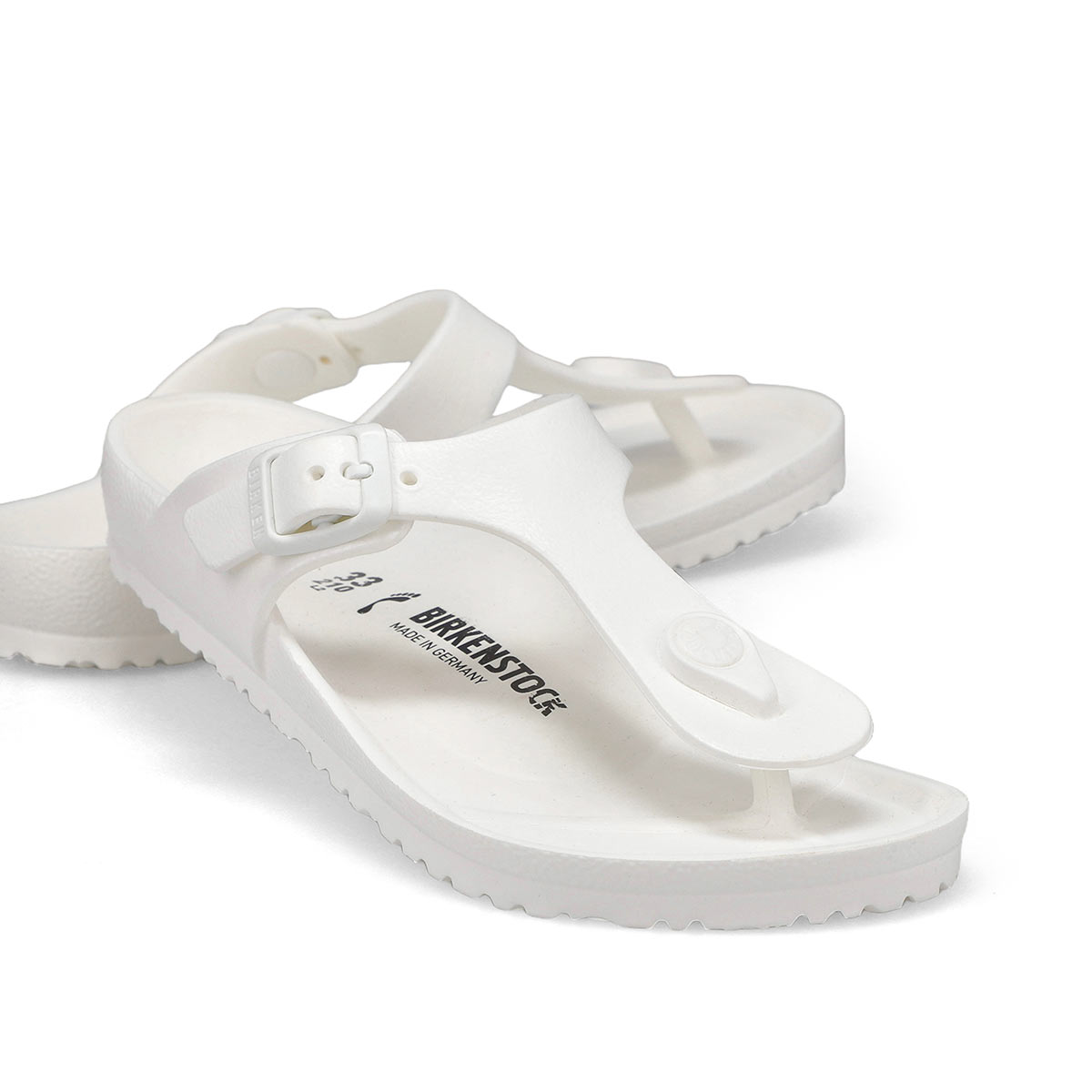 Girls' Gizeh EVA Narrow Thong Sandal  - White