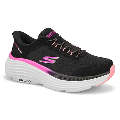 Baskets à enfiler Max Cushion Endeavour Cardova, noir/rose, femmes