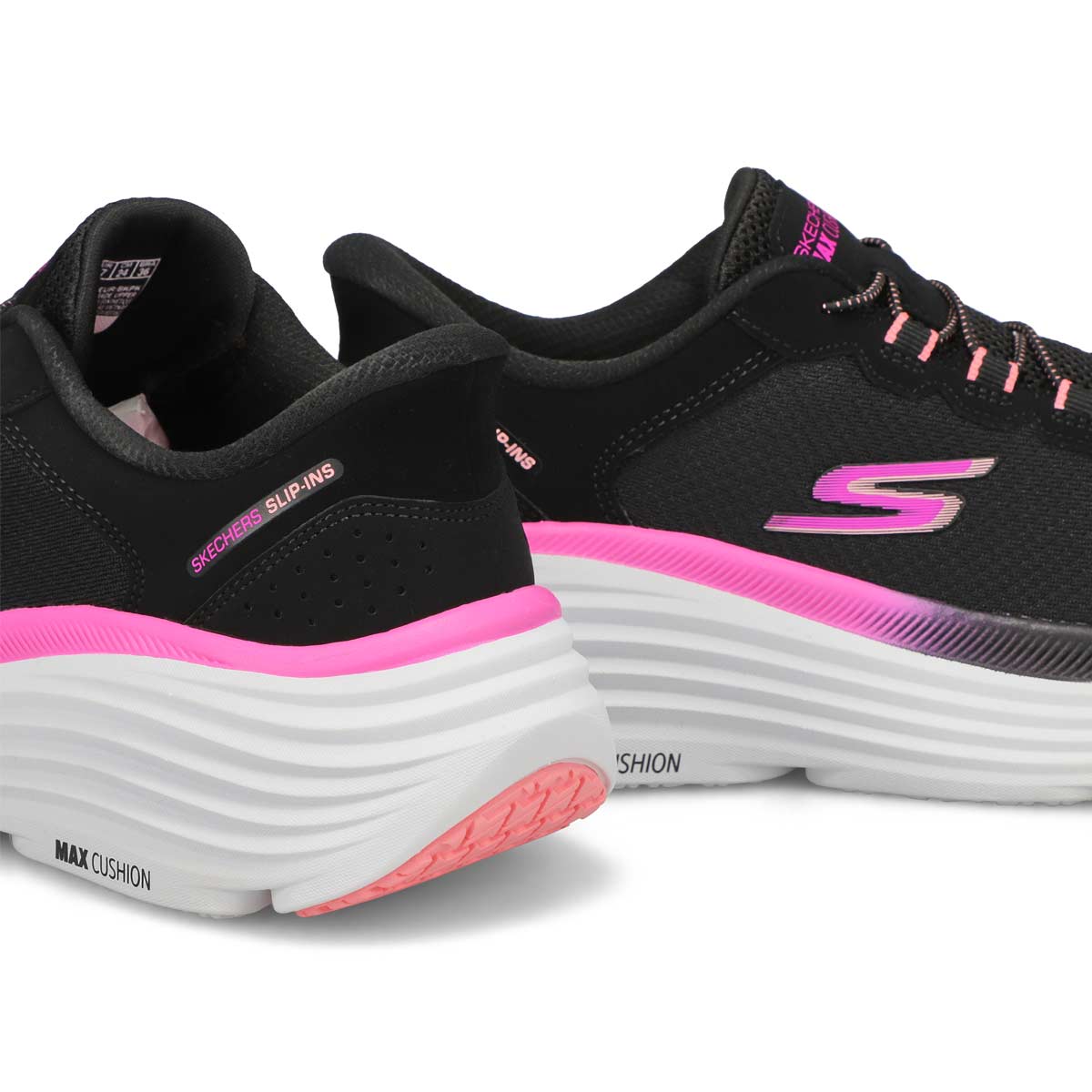 Women's  Max Cushion Endeavour Cardova Slip-Ins Sneaker - Black/Pink