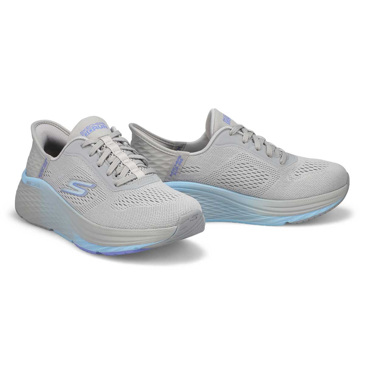 Baskets de performance à enfiler MAX CUSHIONING ELITE 2.0 SLIP-INS, gris/bleu, femmes