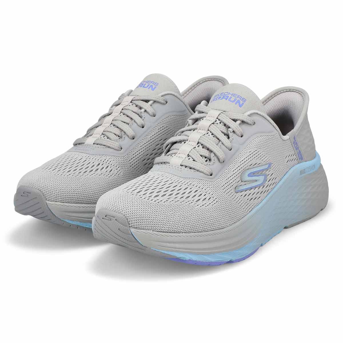 Baskets de performance à enfiler MAX CUSHIONING ELITE 2.0 SLIP-INS, gris/bleu, femmes