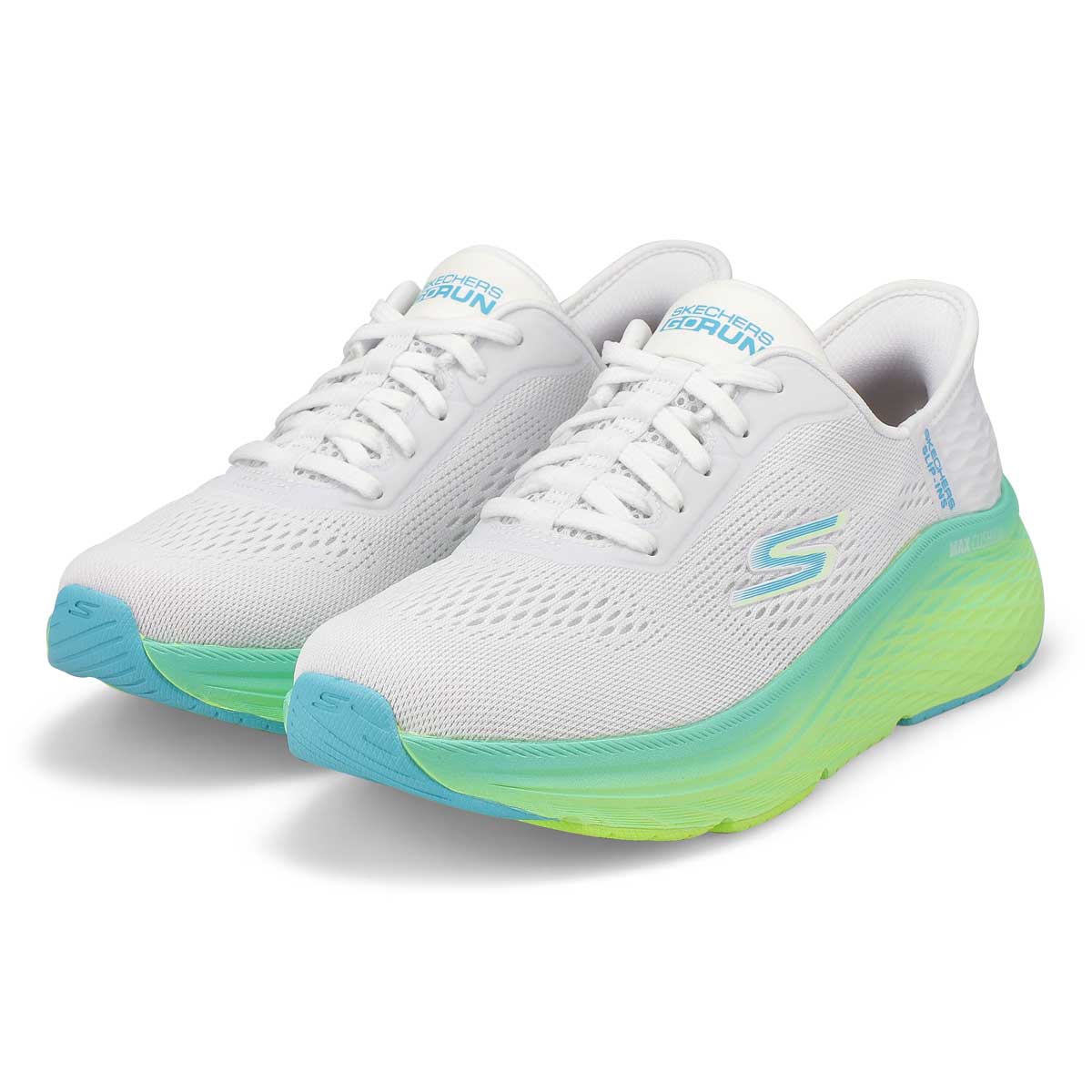 Baskets de performance à enfiler MAX CUSHIONING ELITE 2.0 SLIP-INS, blanc/bleu, femmes