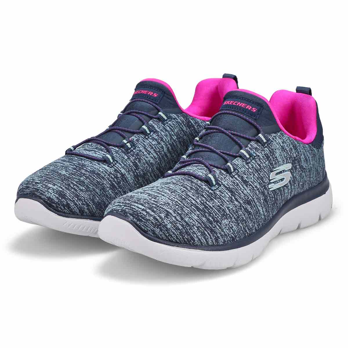 Women's  Quick Getaway Slip On Sneaker - Navy/Hot Pink