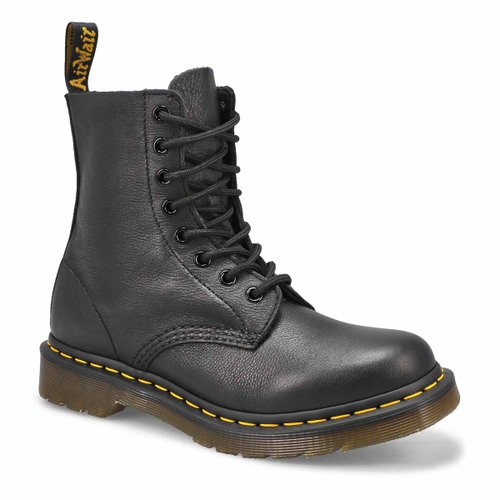 Dr Martens Women S Pascal 8 Eye Black Soft Le Softmoc Com