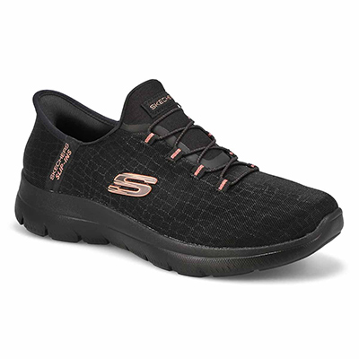 Lds Summits Classy Night Slip-Ins Sneaker - Black/Gold