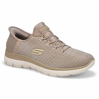 Lds Summits Classy Night Slip-Ins Sneaker - Taupe/Gold