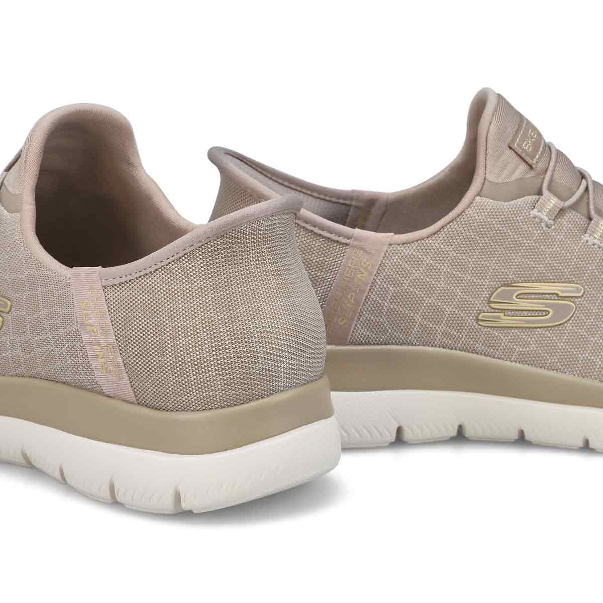 Women's Summits Classy Night Slip-Ins Sneaker - Taupe/Gold