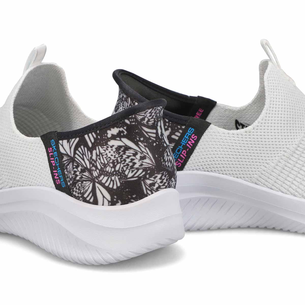 Women's Bobs Sport Slip-Ins Sneaker - White/Black