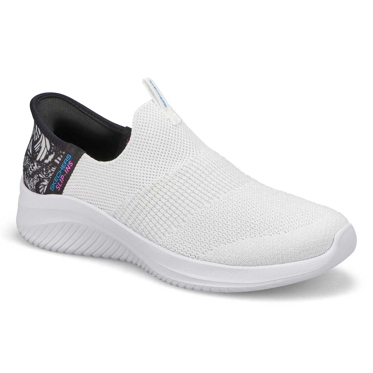 Baskets à enfiler BOBS SPORT SLIP-INS, blanc/noir, femmes