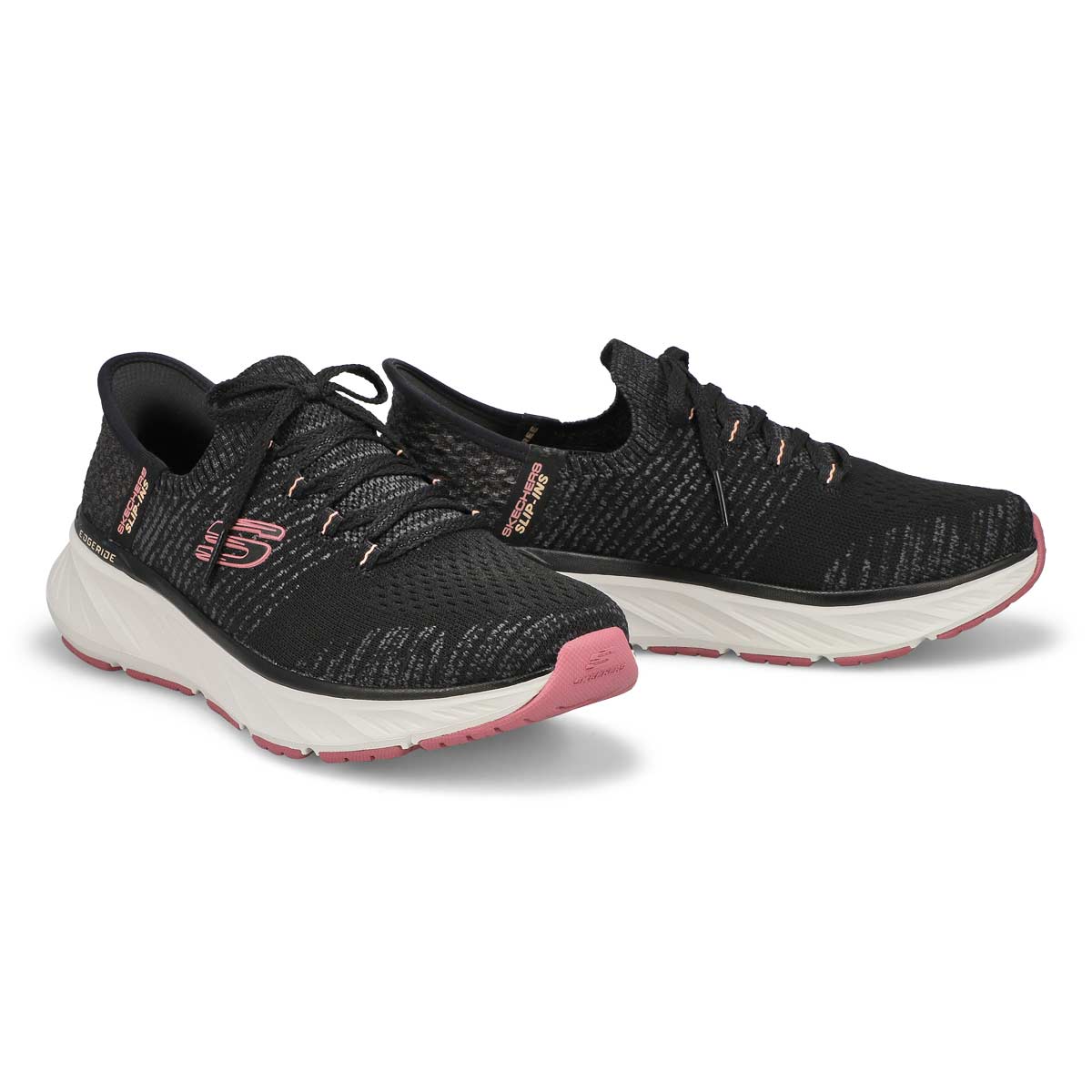 Women's Edgeride Slip-Ins Sneaker - Black/Pink