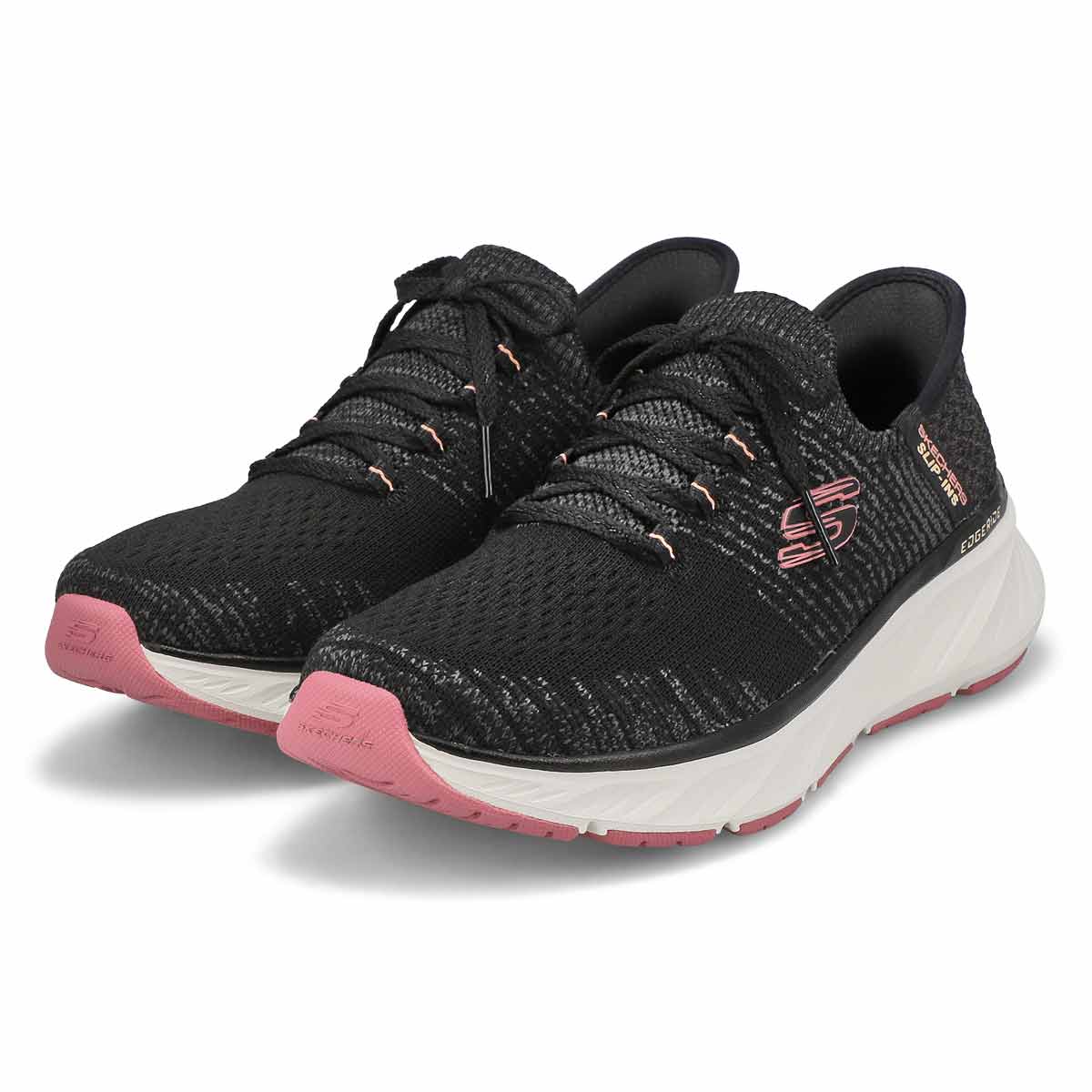 Women's Edgeride Slip-Ins Sneaker - Black/Pink