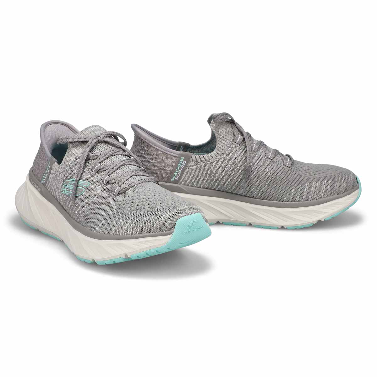 Women's Edgeride Slip-Ins Sneaker - Grey/Turquoise