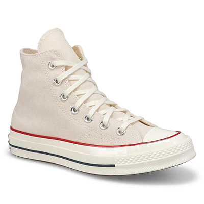 Baskets Chuck 70 Hi Top, parchemin/grenat/aigrette, femmes