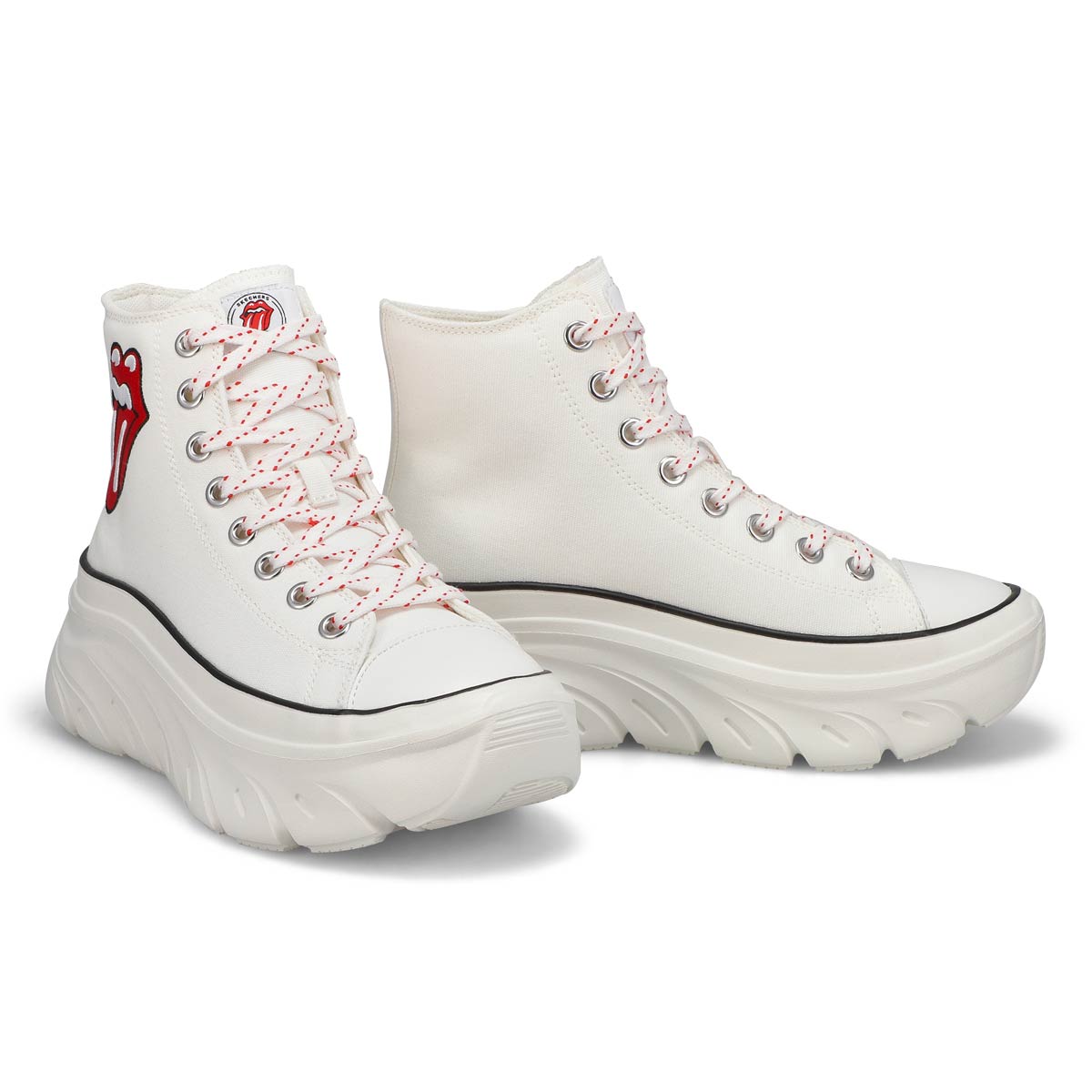 Women's  Funky Street Sing Out Loud High Top Sneaker - White/Red