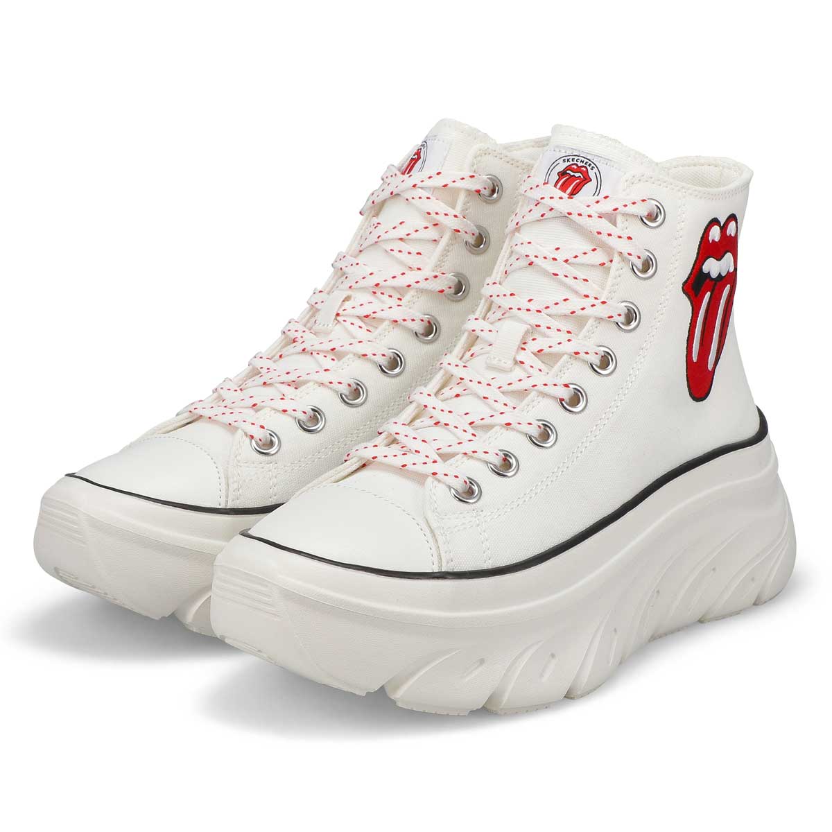 Women's  Funky Street Sing Out Loud High Top Sneaker - White/Red