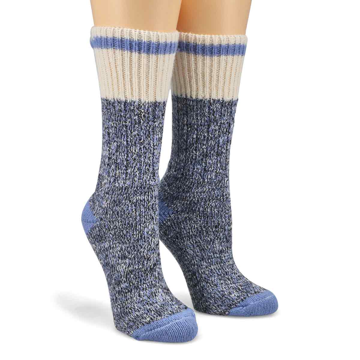 Chaussette de travail marbrée DURAY, bleu pâle, femmes