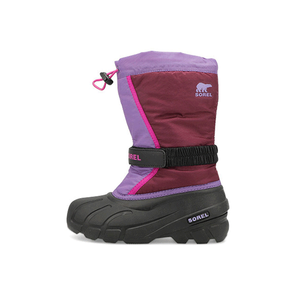 Sorel Kids Flurry Pull On Winter Boot - Black | SoftMoc.com