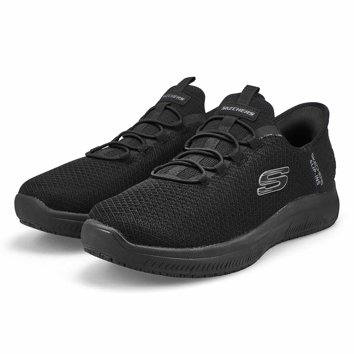 Men's Summits Slip Resistant Slip-Ins Wide Sneaker - Black