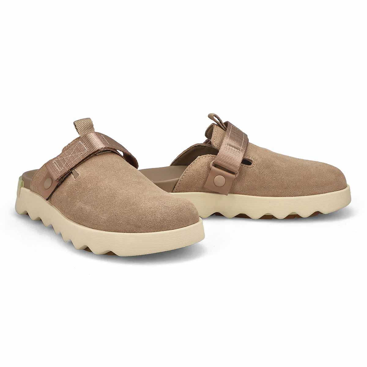 Women's VIiibe Suede Casual Clog - Omega Taupe/Bleached Ceramic