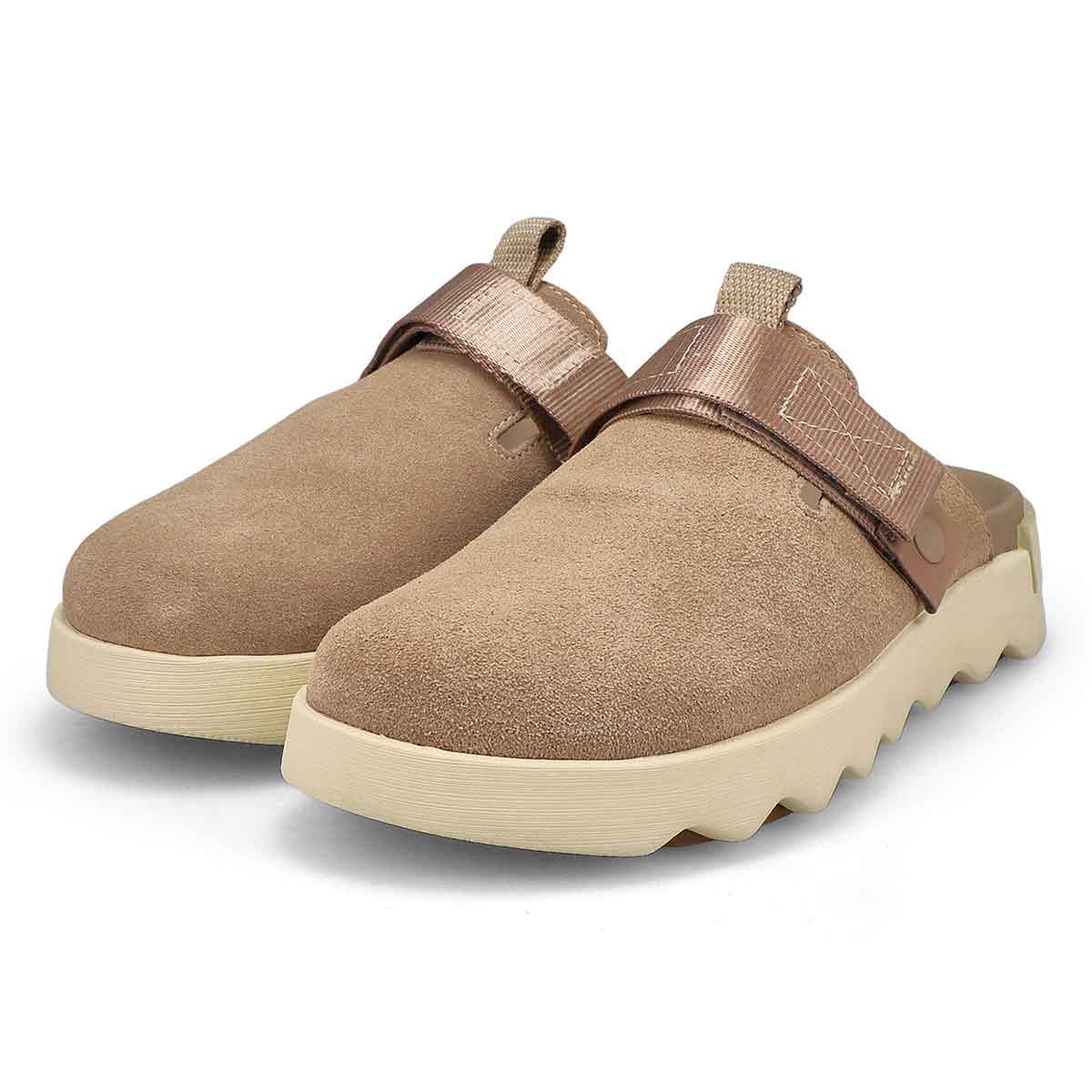 Women's VIiibe Suede Casual Clog - Omega Taupe/Bleached Ceramic