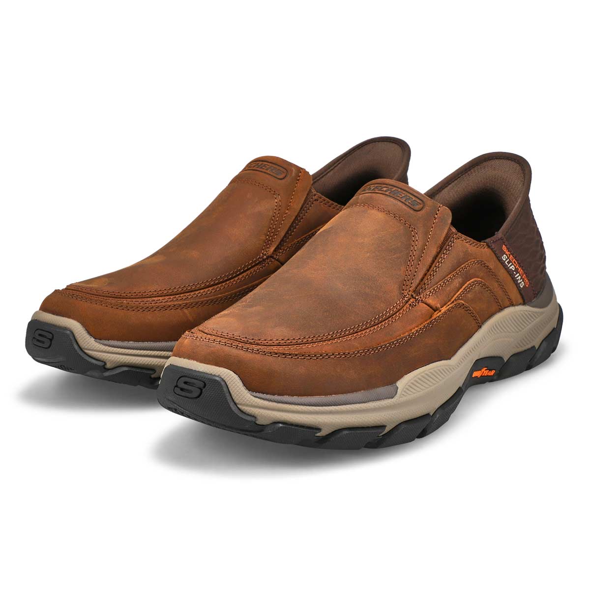 Men's Respected Elgin Slip-Ins Wide Casual Shoe - Brown