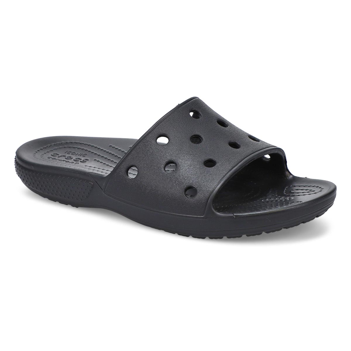 Crocs Womens' Classic Crocs Slide Sandal - Bl | SoftMoc.com