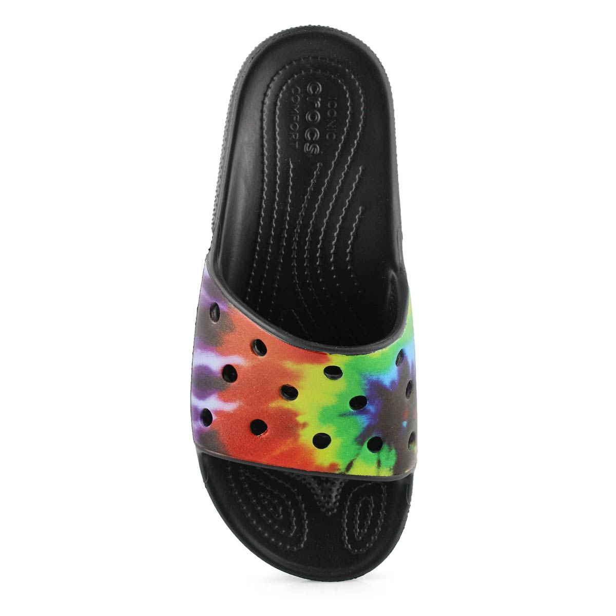 Crocs Women's Classic Crocs Tye Dye Slide San | SoftMoc.com