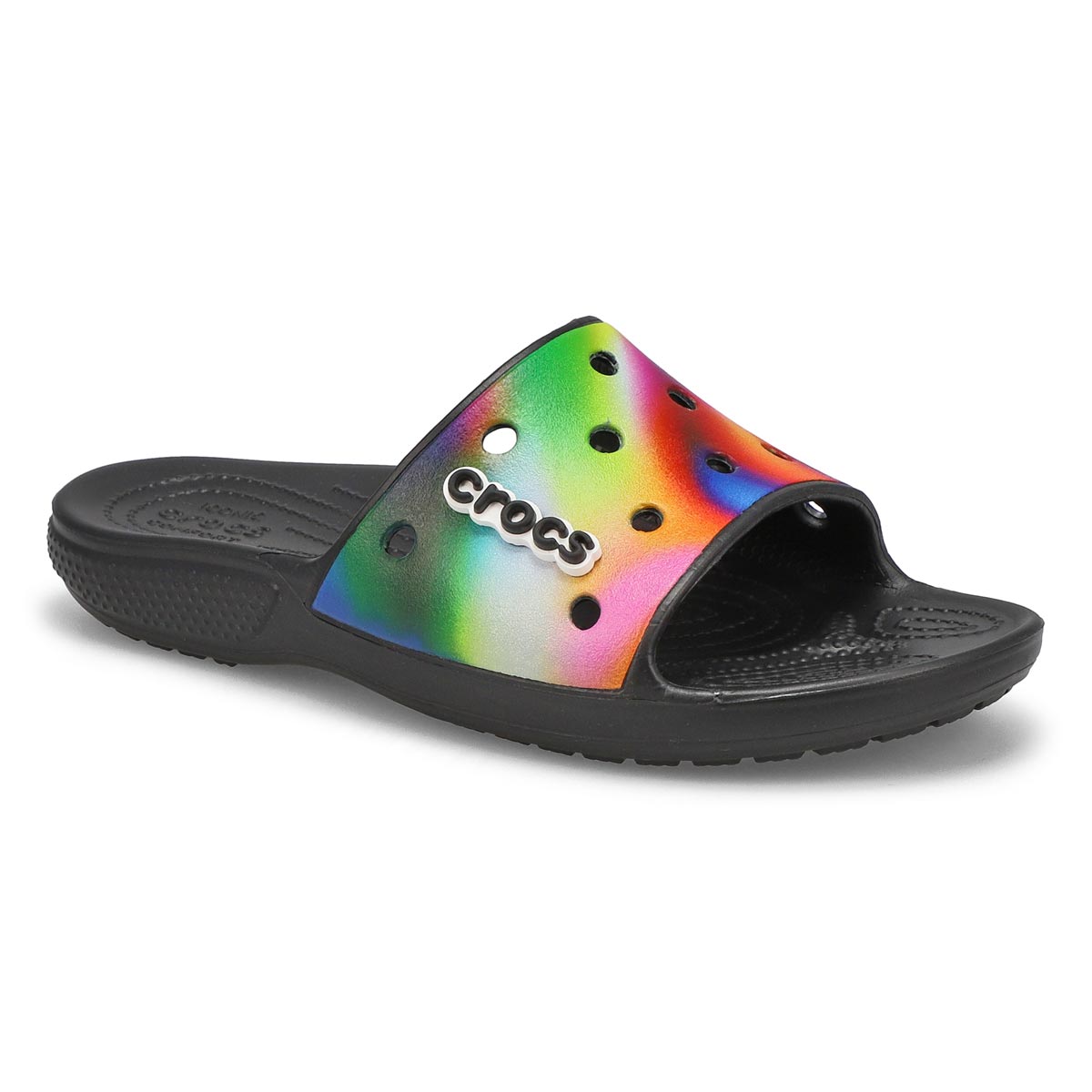 Crocs Women's Classic Solarized Slide - Black | SoftMoc.com