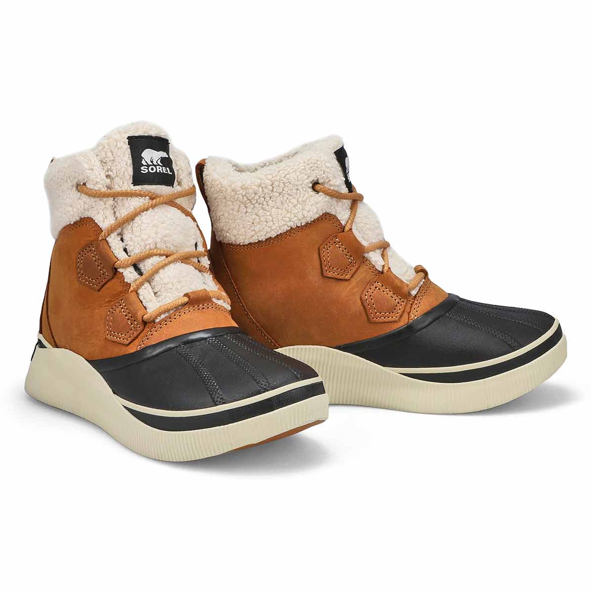 Botte imperméable OUT 'N ABOUT IV CHILLZ, caramel/noir, femmes