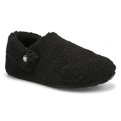 Sabot-pantoufle Classic Cozy, noir, femmes