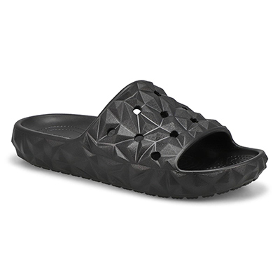 Lds Classic Geometric Slide Sandal - Black