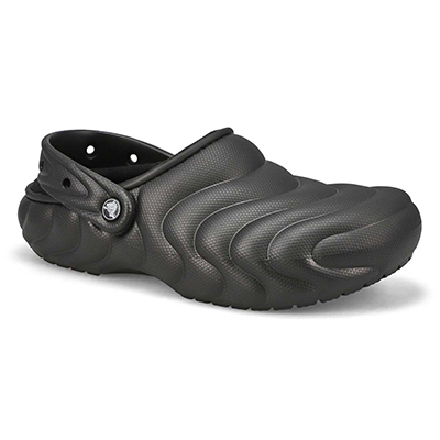 Mns Classic Lined Puffer Comfort Clog - Black