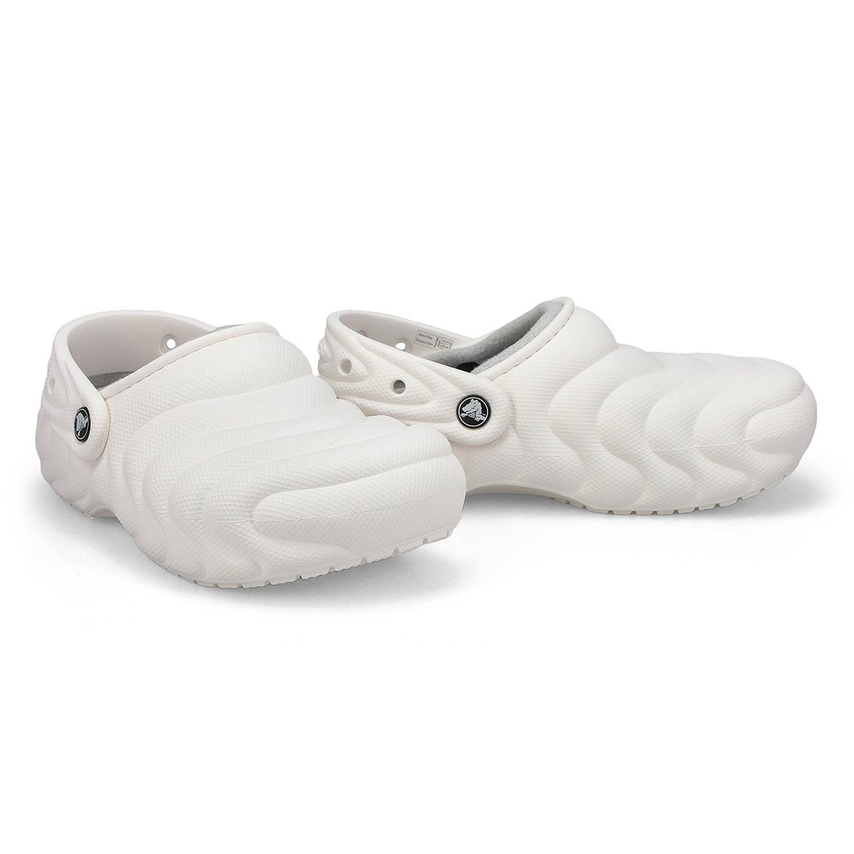 Women's Classic Lined Puffer Comfort Clog - White