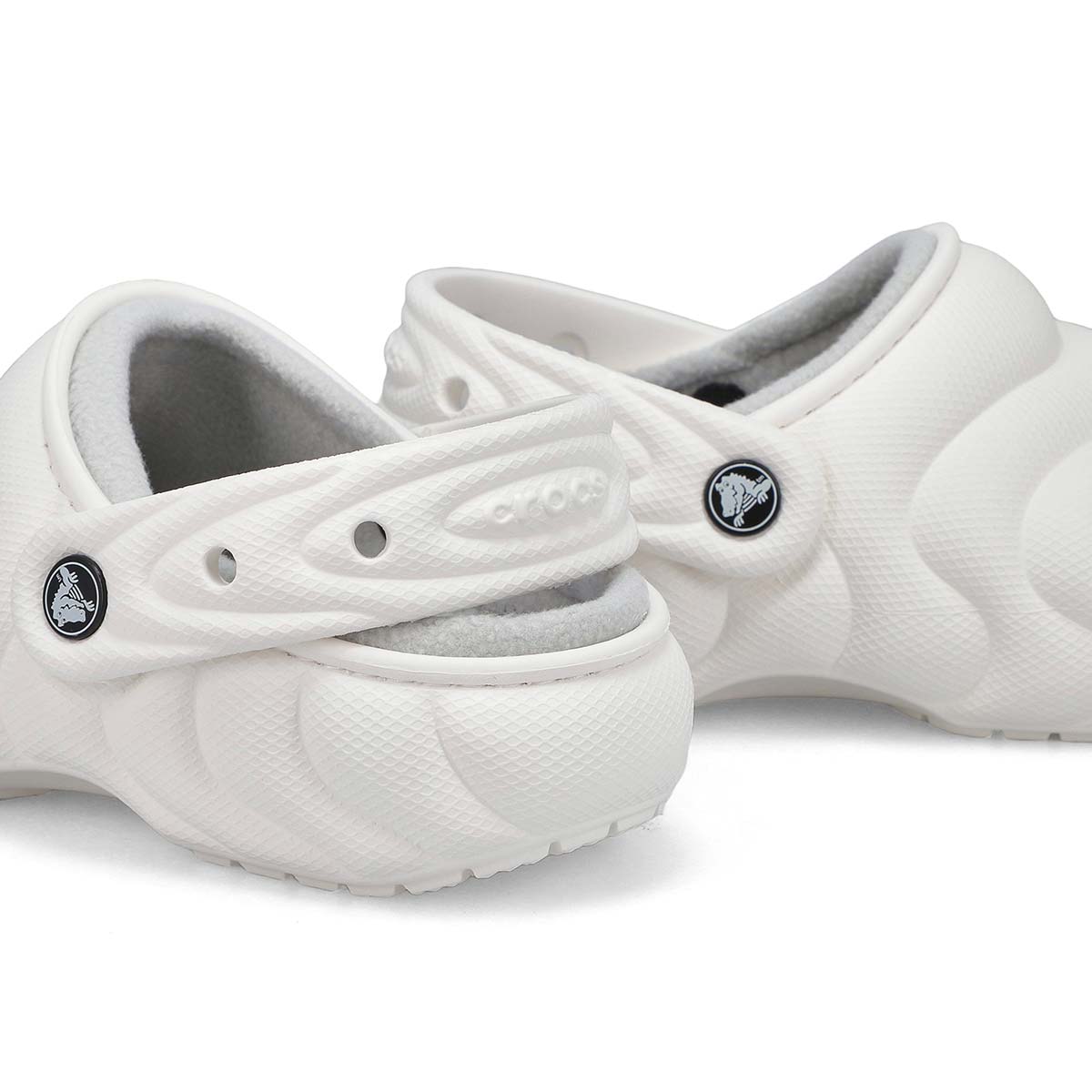 Women's Classic Lined Puffer Comfort Clog - White