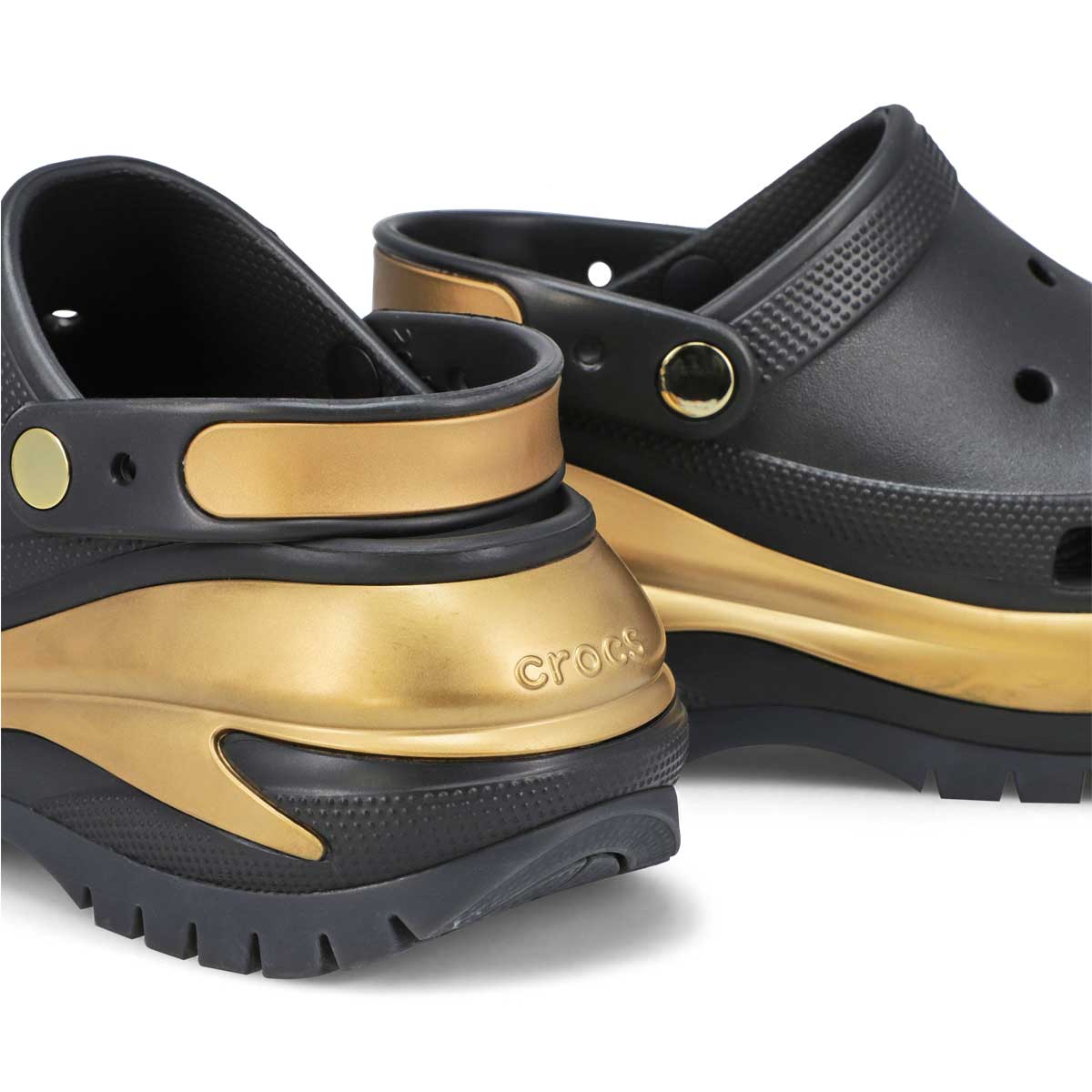 Women's Mega Crush Metallic Platform Clog - Black/Gold