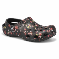 Sabot de confort CLASSIC DITSY FLORAL EVA, noir, femmes