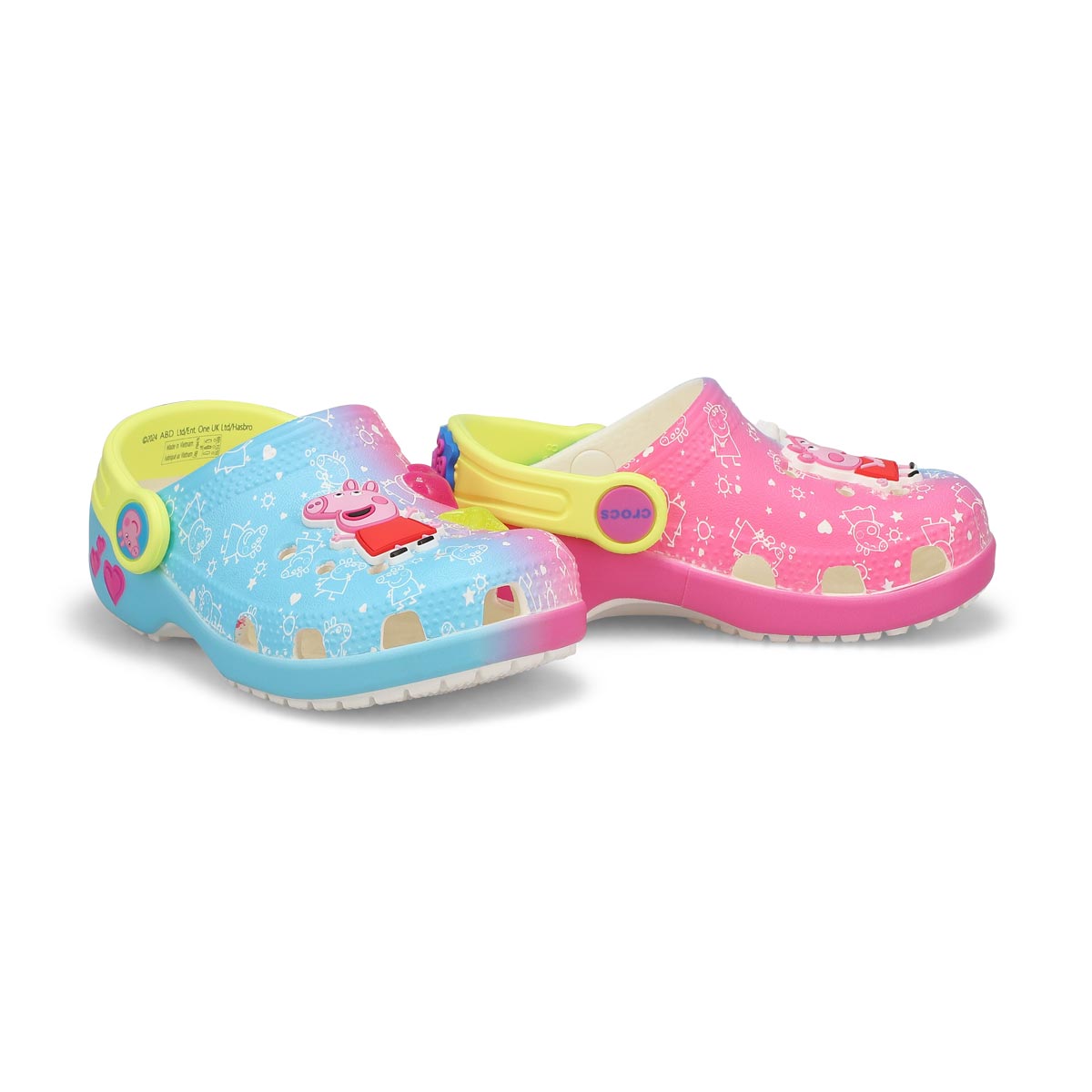 Kids'  Peppa Pig Classic EVA Comfort Clog - Blue/Multi