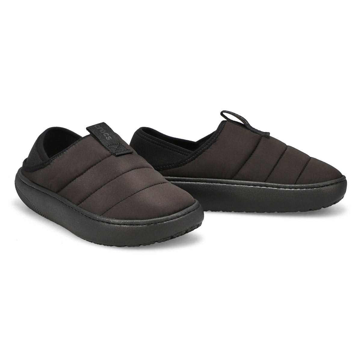 Women's  Classic Puff Moc Comfort Clog - Black/Black