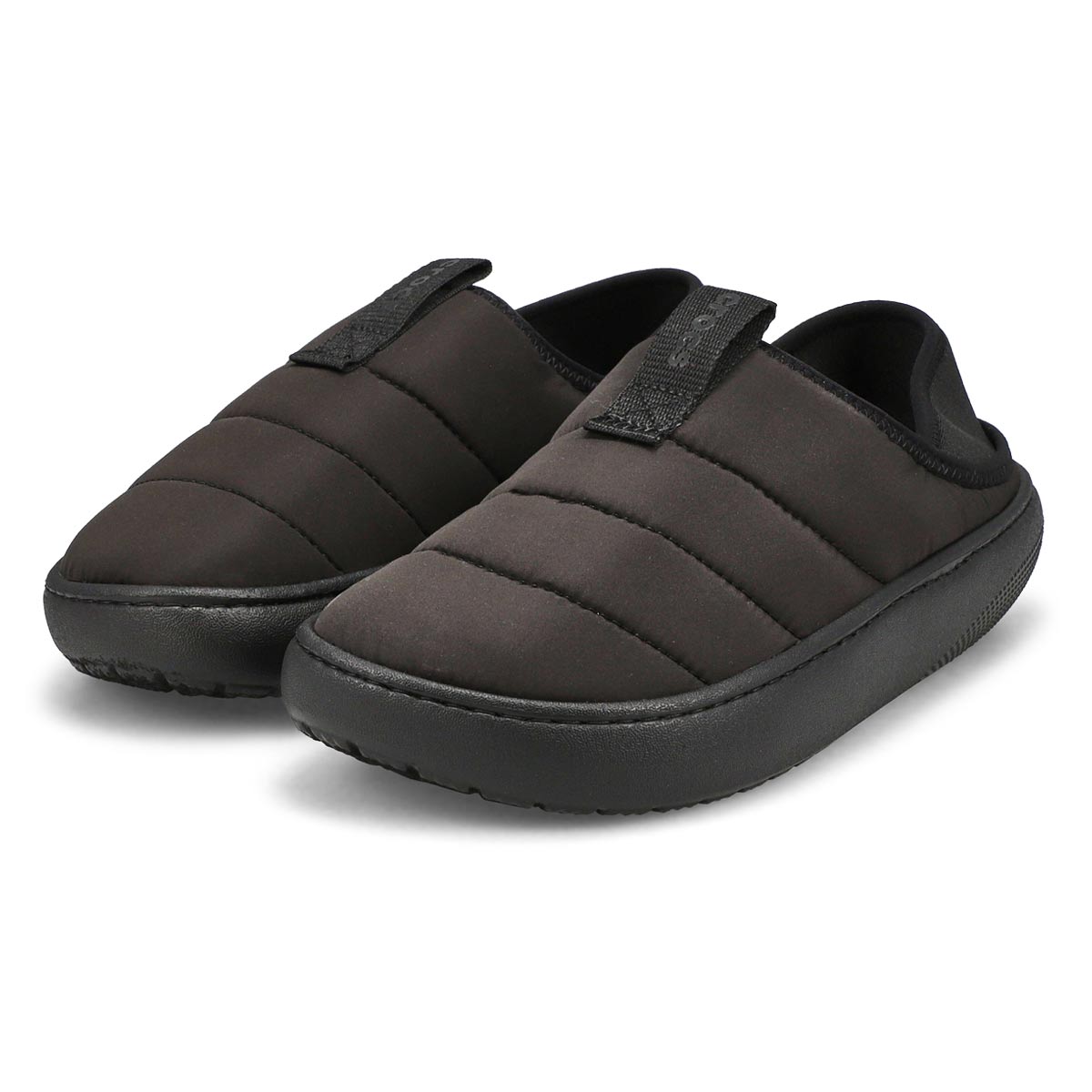 Sabot de confort CLASSIC PUFF MOC, noir/noir, femmes