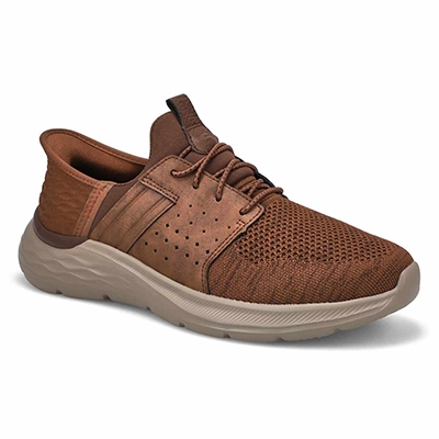 Mns Garner - Newick Slip-Ins Extra Wide Casual Shoe - Brown