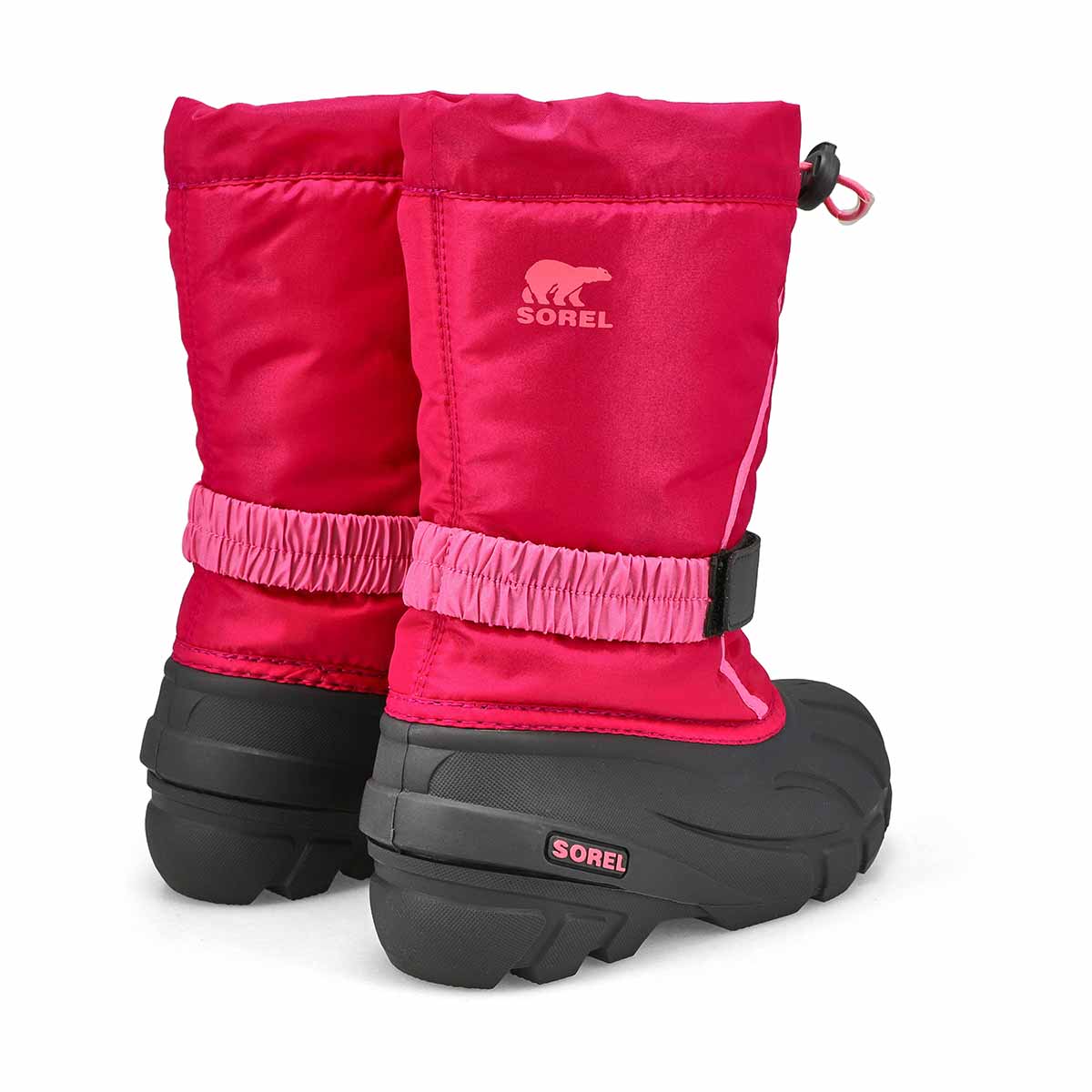 Girls'  Flurry Pull On Winter Boot - Deep Blush/Tropic Pink