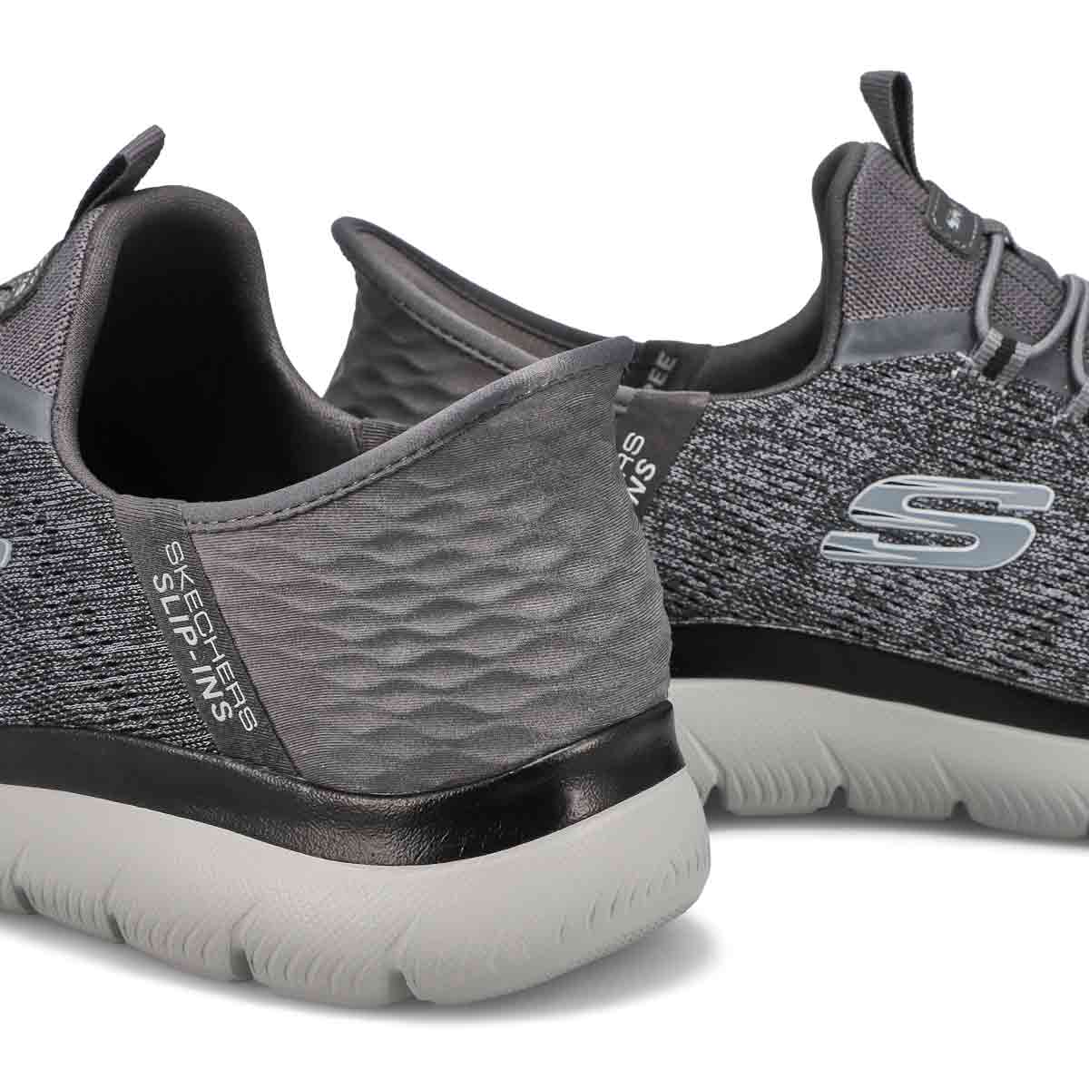 Mens Summit Slip-Ins Sneaker - Charcoal/Black