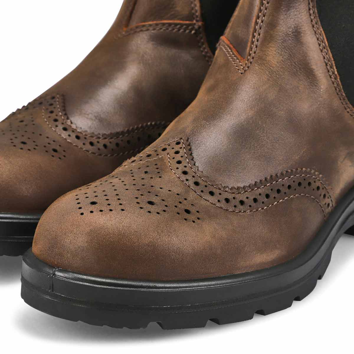 Unisex 2444 Classic Chelsea Boot - Antique Brown Brogue