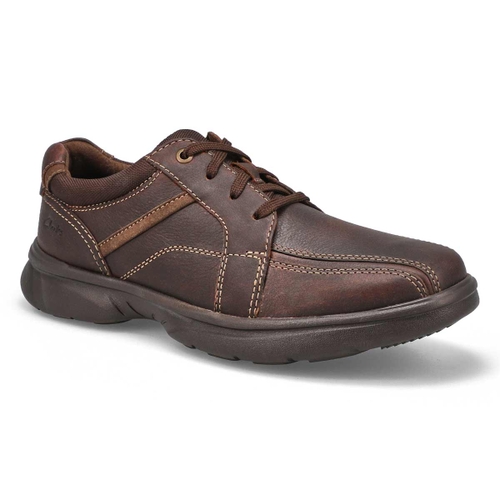 Clarks Men's BRADLEY WALK brown lace up loafe | SoftMoc.com