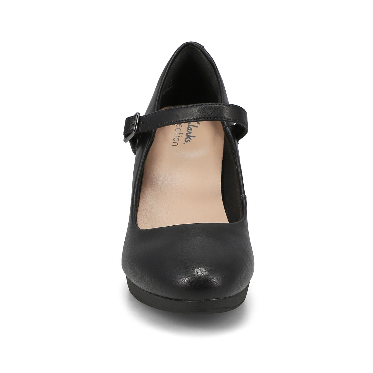 Clarks Women's Ambyr Shine Dress Heel - Black | SoftMoc.com