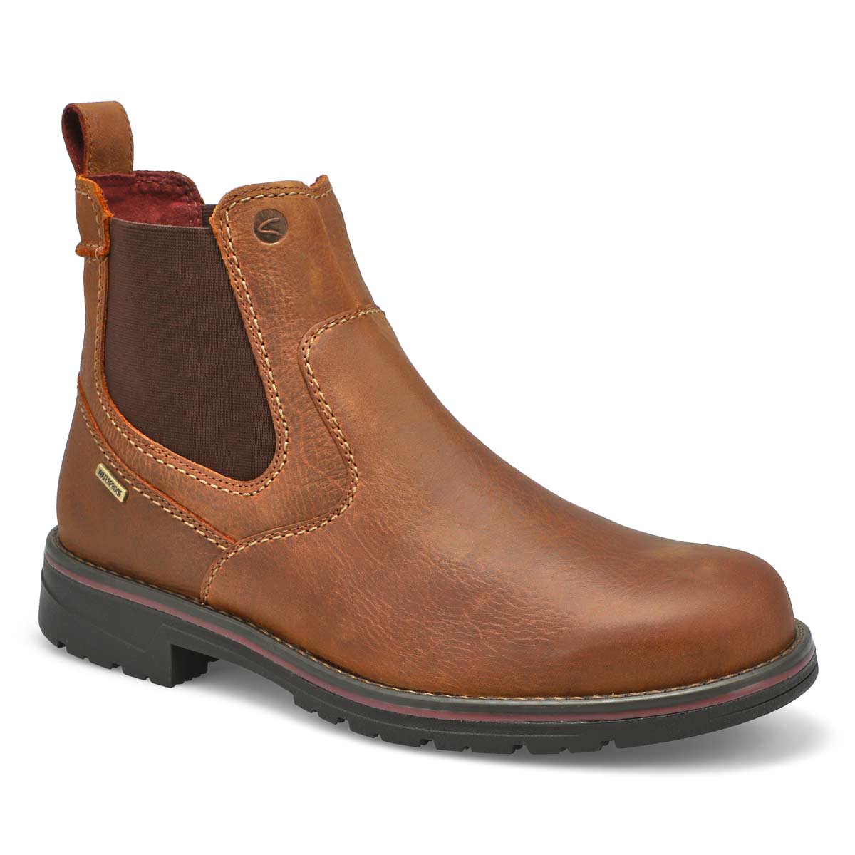 Men's Morris Up Waterproof Wide Boot - Dark Tan